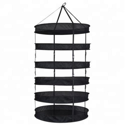 8 Layers Collapsible Herb Drying Net Rack Cure System for Grow Room Tent